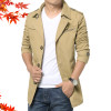 HCXY 2024 Spring Autumn Fashion Men's Windbreaker Men Jackets Slim Fit Outwear Jacket Coat Male Full cotton 5XL