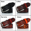 DINISITON Genuine Leather Belts for men Designer Belt Male Print Vintage Pin Buckle Luxury Strap New Fashion High Quality YH918
