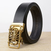 Latest Design Scorpion Automatic Buckle Men Belts Genuine Leather Causal Male Jeans Waist Strap Cow Leather Belts for Men Cinto