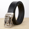 Latest Design Scorpion Automatic Buckle Men Belts Genuine Leather Causal Male Jeans Waist Strap Cow Leather Belts for Men Cinto
