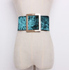 new brand design Velvet wide Waist Belts For Women Dress causal Corset Belt Large metal Buckle Girdle Cummerbunds accessories