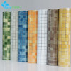 Bathroom wall stickers PVC mosaic wallpaper kitchen waterproof tile stickers plastic vinyl self adhesive wall papers home decor