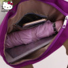 Hello Kitty Women Cartoon Cute Cosmetic Handbag Travel Wash Case Plush Backpack Girls Convenient Wrist Bag MakeUp Beauty Girl