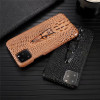 Luxury Genuine Leather Phone Case for Apple iPhone 11 Pro Max Stereoscopic 3D Cow Hide Cover Fashion Plain