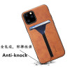 Card Holder Phone Case for Apple iPhone 11 Pro Max Luxury Leather Cover Silicone Frame Anti-knock Fashion