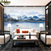 beibehang Custom mural wallpapers for living room living room decoration Ink landscape background wallpaper marble wall paper
