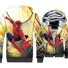 Spider Man Jacket Men 3D Print Hoodie Super Hero Hooded Sweatshirt 2018 New Winter Thick Fleece Warm Zip up Coat Plus Size 5XL