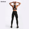 Qickitout Summer Style Fitness Women Leggings Black Cute Cats Printed Leggings Slim Workout Leggings Ankel Length Pants S-4XL