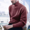 ZOGAA 2019 Winter Men Turtleneck Sweater Men Warm Fashion Solid Knitted Mens Sweaters Casual Male Slim Pullover Tops Sweaters