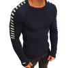 Autumn Winter Sweater Men 2018 NewArrival Casual Pullover Men Long Sleeve O-Neck Patchwork Knitted Solid Men Sweaters Size M-3XL