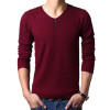 M-4XL Winter Henley Neck Sweater Men Cashmere Pullover Christmas Sweater Mens Knitted Sweaters Pull Homme Jersey Hombre 2019