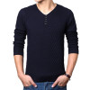 M-4XL Winter Henley Neck Sweater Men Cashmere Pullover Christmas Sweater Mens Knitted Sweaters Pull Homme Jersey Hombre 2019