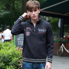 New men's Sweater Winter Fashion Embroidery Thicken Stand Collar Wool Sweater Coat For Men Pullovers 3 Colors BFA15 