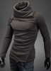 Zogaa Brand New mens pullovers solid color thin wool sweater turtleneck plus size sweater men's fashion Thermal long sleeve 