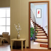 3D Staircase Door Sticker Creative Art PVC Self-adhesive Bedroom Living Room Wall Decor Door Stickers Mural Wallpaper Waterproof