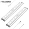 LED Under Cabinet Light PIR Motion Sensor Lamp 10 LEDs lighting for Wardrobe Cupboard Closet Kitchen night light