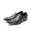 VIVODSICCO Office Classic Men Dress Shoe Luxury Brand Vintage Leather Retro Shoes Pointed Toe Brogue Oxford Shoes For Men