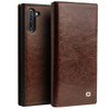 QIALINO For Samsung Galaxy Note10 Plus 5G Business Wallet Cards phone Case Genuine Leather Flip Cover