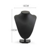 Fashion Black PU Jewelry Display Bust Necklace Pendants Mannequin Jewelry Stand Storage Choker Holder with 6 Different Height