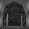 Hot ! High quality new Spring fashion leather jackets men, men's leather jacket brand motorcycle leather jackets skull M-5XL