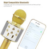 Bluetooth Portable Wireless Condenser Handheld Microphone Built-in Speaker Karaoke mic Compatible With PC/iPad/iPhone/Smartphone