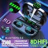 3500mAh LED Bluetooth Wireless Earphones Headphones Earbuds TWS Touch Control Sport Headset Noise Cancel Earphone Headphone