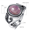 Nasiya Vintage Finger Rings For Women 925 Silver Jewelry 8x10MM Oval Light Purple Created Amethyst Rings Wholesale Party Gift