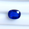 Natural unoptimized royal blue sapphire, vvs clarity, large grain diamond face, customizable, with certificate