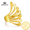 24k gold ring Phoenix tail women's mother wife lady girl  new fine jewelry trendy good nice top real pure 999 good