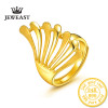 24k gold ring Phoenix tail women's mother wife lady girl  new fine jewelry trendy good nice top real pure 999 good