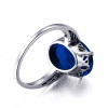 Victoria Wieck Classic Jewelry Lab Sapphire Real 925 Sterling Silver Ring Vintage Weeding Ring Bague Femme de marque de luxe