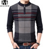 MIACAWOR Winter Men Sweater Casual Pullover Male Warm Wool Sweater Pull Homme Fashion Plaid Knitted Jersey Man Clothes Y180