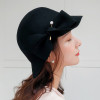 Seioum alta calidad cubo hembra sombrero Hairball Ultra fino lana fieltro sombreros para las mujeres plegable