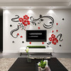 New arrival Flower vine 3d Acrylic crystal wall stickers Bedroom Background DIY Art wall decor sofa wall mirror wall stickers 