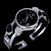 2019 Xinhua Fashion Watches Women Stainless Steel Bracelet Bangle Flower Lover Heart Shape Wristwatches Female Clock Relogios
