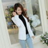 New Women's Spring Autumn Blazers Jackets Fashion Single Button Blaser Female White/Black/Pink/Blue Ladies Blazer