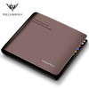 New Men Short Wallets Black Brown Bifold Wallet Mens Brand Leather Card Holder Money Cash Wallet Purses Pockets PL171321