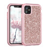 For iPhone 11 Glitter Silicon PC Back Case iPhone 11 Pro Safe 3 in 1 Shockproof Phone Case Back Cover for Apple iPhone11 Pro Max