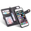 For Apple iPhone 6 Plus 6S Plus Multifunction Case iPhone6 Leather PU Stand Card Slots Flip Wallet Detachable 3 in 1 Phone Cover