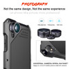 3-Layers Hybrid Shockproof Phone Cases for iPhone 7 6 6S Plus 8 Plus X Full Protect Case with 3 in 1 15X Macro Lens + Glass 