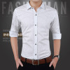 New Spring Men Shirts Casual Slim Fit Long Sleeve Shirt For Male designer Print Camisa Brand Dress Shirt Big Size M~5XL CA3