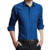 spring and autumn fashion new men's casual long sleeve plaid shirt / Men's Slim Fits Business Dress Print Shirts Blouses