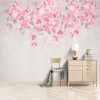 Photo Wallpaper Modern Watercolor Pink Flower 3D Stereo Flower Photo Wall Murals Living Room TV Self-Adhesive 3D Wall Stickers