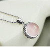 2022 Collier Sautoir Long Link Chain Pendant Necklaces Colares Natural Crystal Circle 925 Sterling Jewelry Lotus Stone