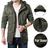 2019 Plus Size Winter Coat Men Hooded Jackets New Brand Wool Liner Warm Thick Parka Coats Military Vintage Style Mens Clothing