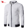 Men's Sweatshirt Fashion classic Small diamond Plaid Baseball uniform Men Standing collar Zippers Cardigan Sweatshirts