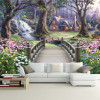 Modern Wallpaper European Fantasy World Forest Garden Custom Photo Wall Paper Murals Kids Room Background Mural Wall Paper