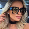 CCSPACE 46001 F Square Sunglasses Men Women Brand Glasses Designer Fashion Male Female Shades