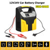 Car Jump Starter 15A 220V Lead Acid Battery Chargers 12v 24V Smart Fast Charging Full Automatic Motorcycle Truck Car Battery Charger LCD Display