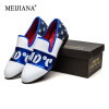 MEIJIANA Driving Comfort shoes Men's Outdoorcasual Shoes 2019 New Fashion Luxury Loafers Work Shoes Blue and White With Denim